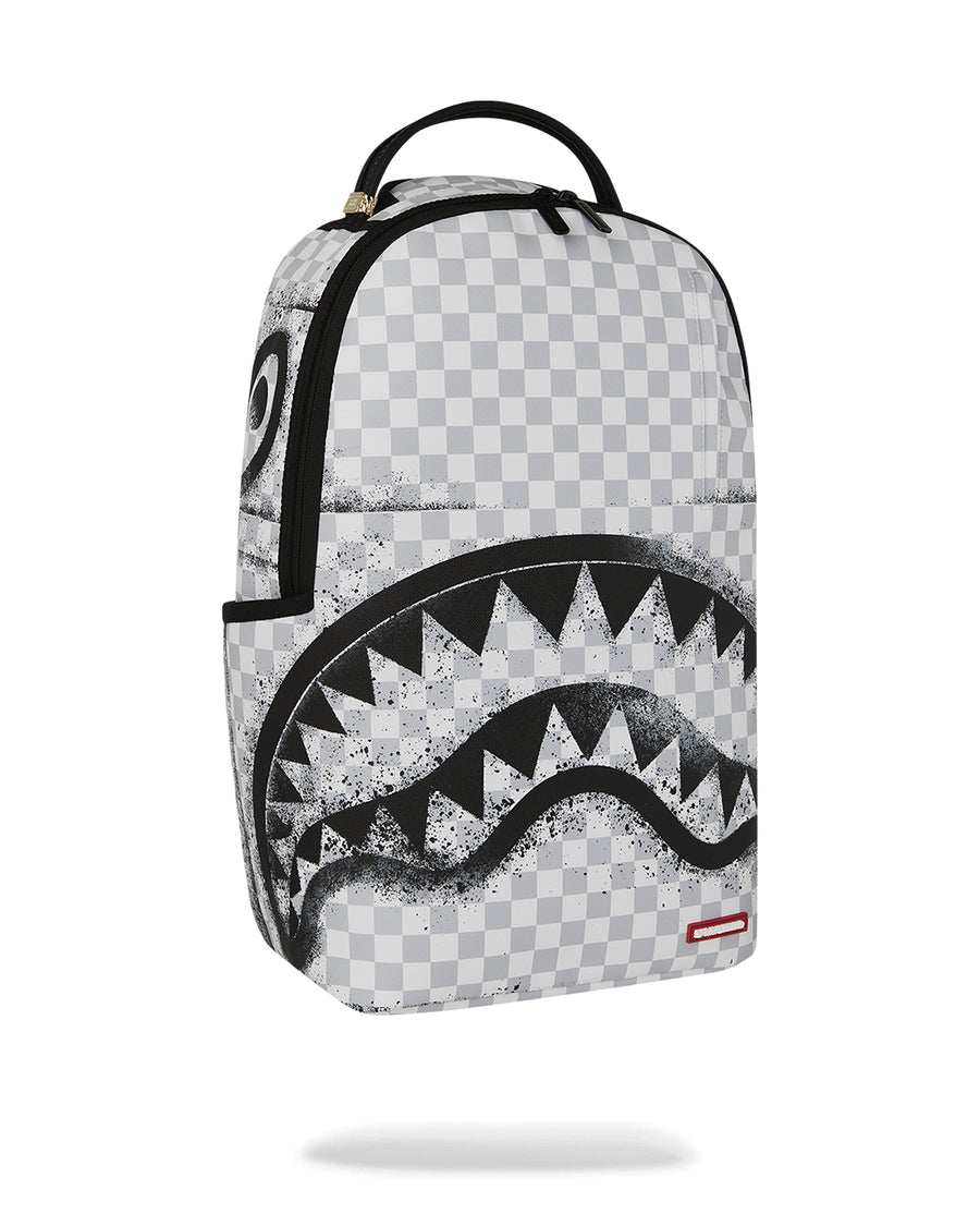 RED STENCIL SHARK BACKPACK