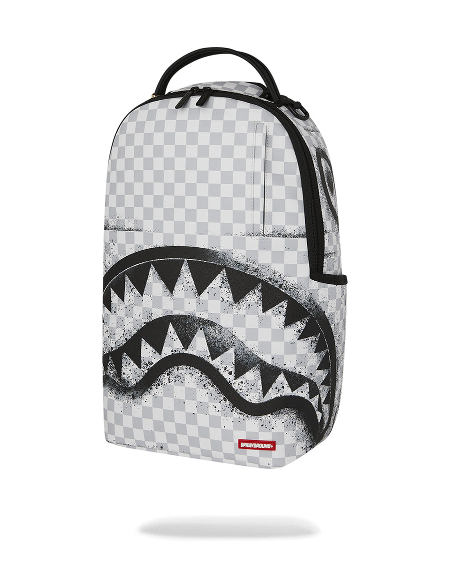 RED STENCIL SHARK BACKPACK