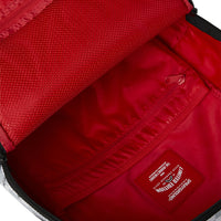 RED STENCIL SHARK BACKPACK