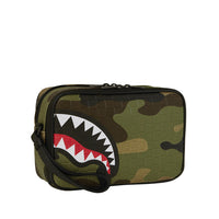 WOODLAND CAMO CHECK TOILETRY BAG