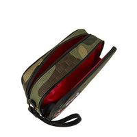 WOODLAND CAMO CHECK TOILETRY BAG