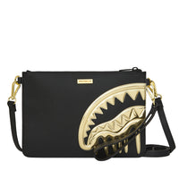 GOLD AND DANGEROUS CROSSOVER CLUTCH