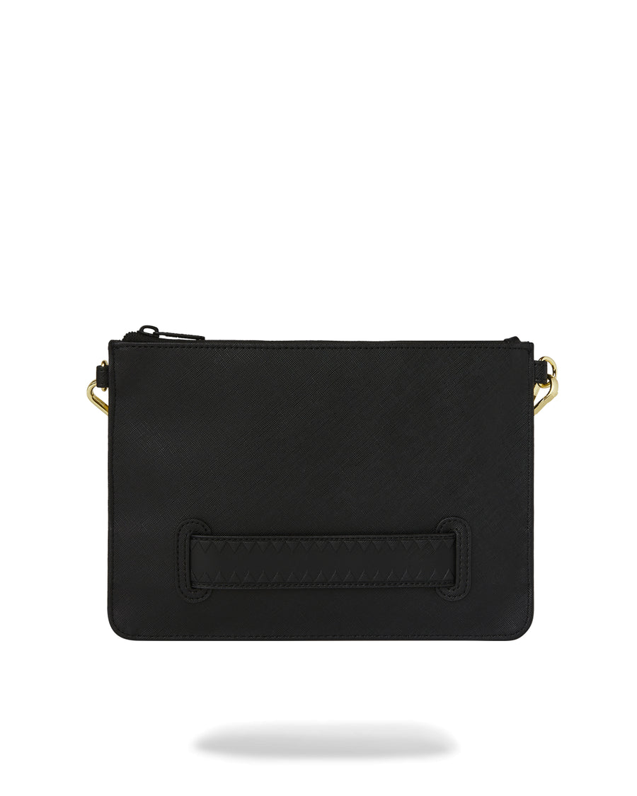 GOLD AND DANGEROUS CROSSOVER CLUTCH