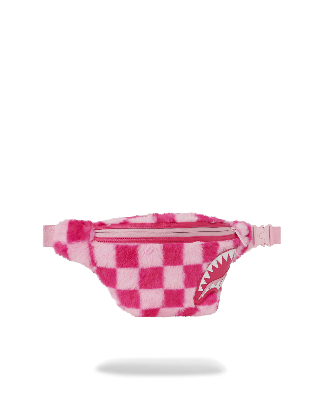 PINK FUR CHECK SAVVY CROSSBODY