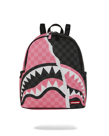 PINK AND BLACK TEAR SIP SAVAGE BACKPACK