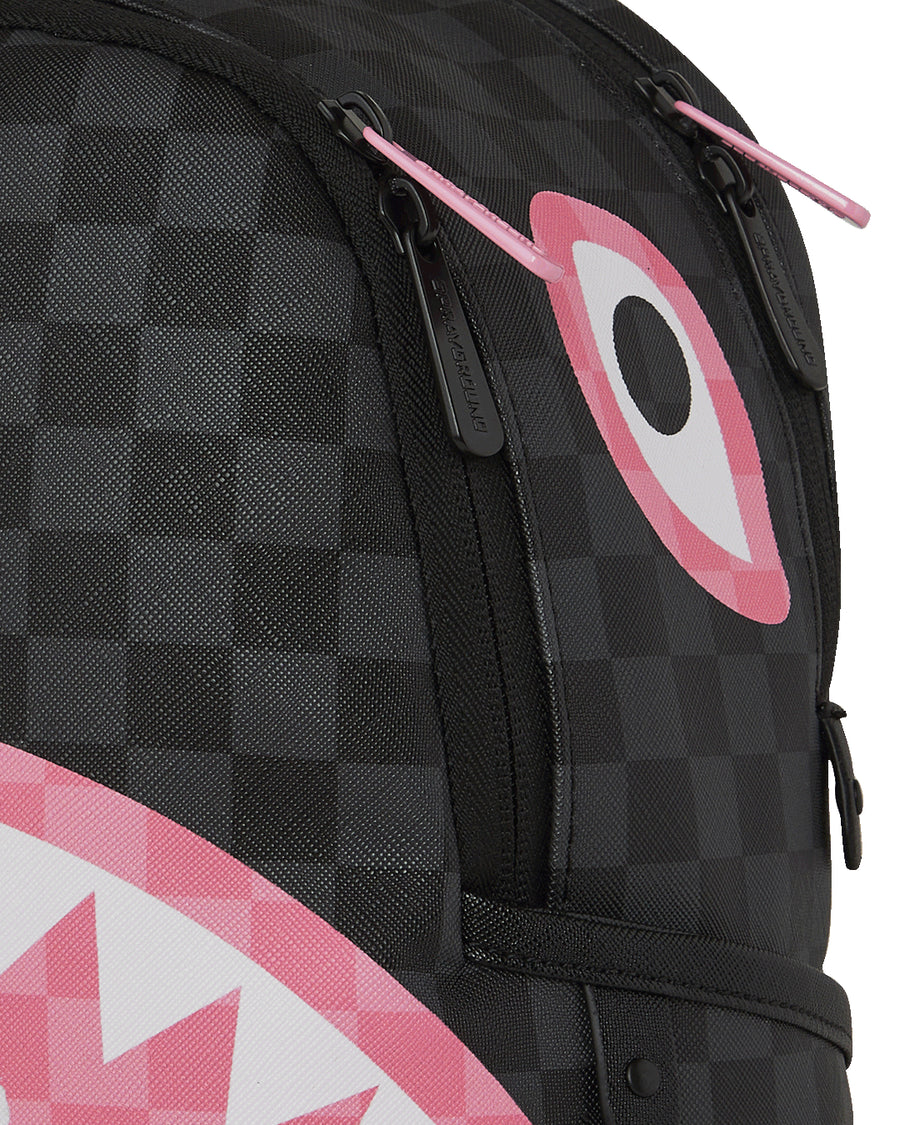 PINK AND BLACK TEAR SIP SAVAGE BACKPACK