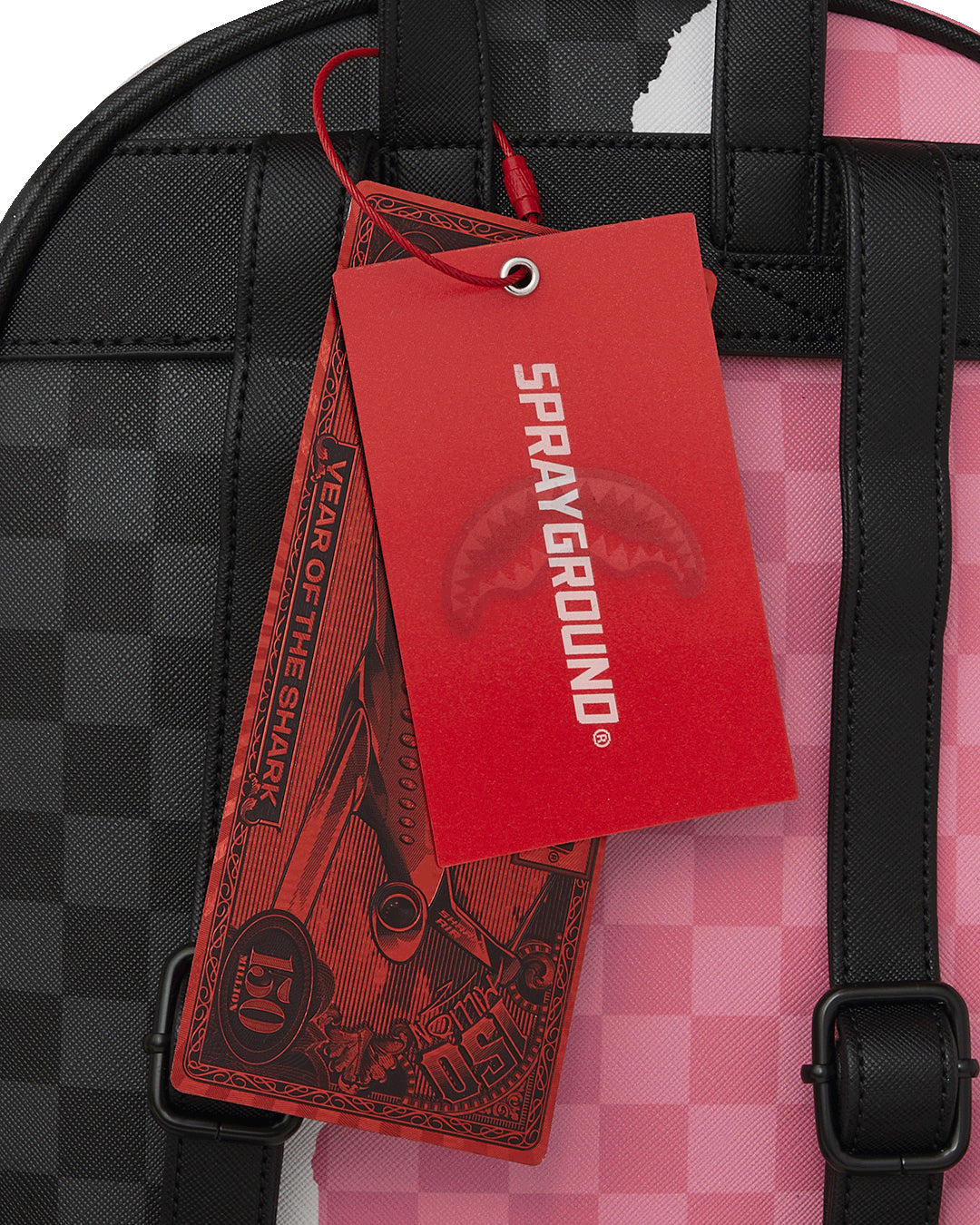 PINK AND BLACK TEAR SIP SAVAGE BACKPACK