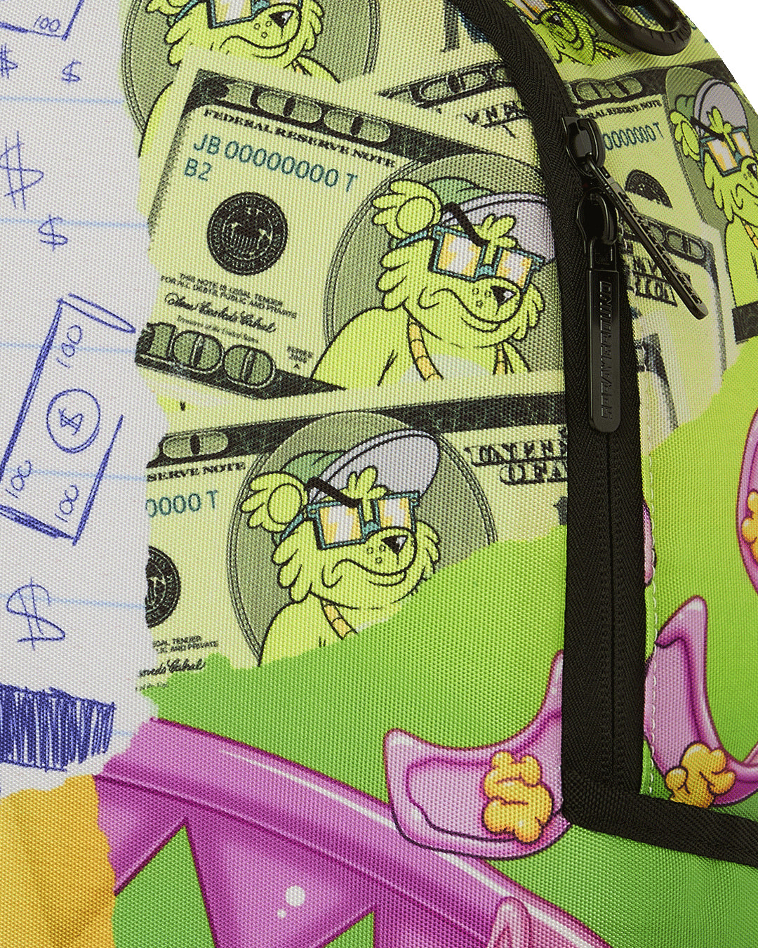 MEAN MONEY COLLAGE BACKPACK