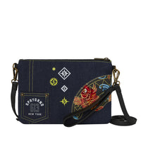 EVISU STYLE CROSSOVER CLUTCH