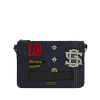 EVISU STYLE CROSSOVER CLUTCH