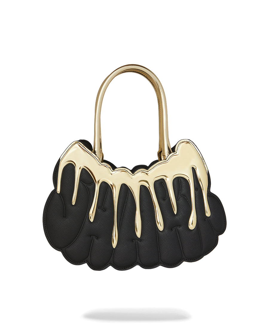 GOLD AND DANGEROUS SHARK HANDBAG