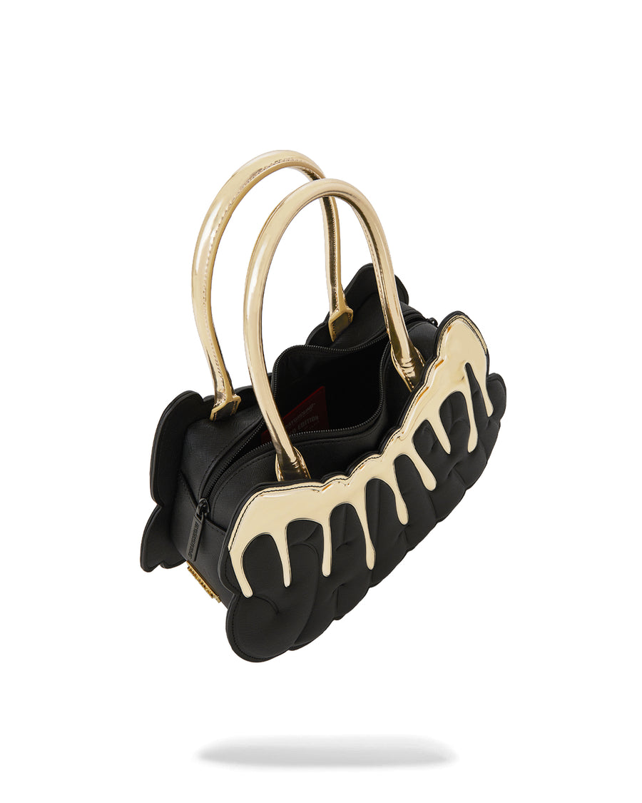 GOLD AND DANGEROUS SHARK HANDBAG