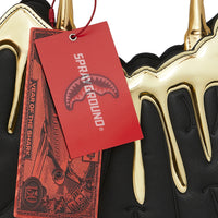 GOLD AND DANGEROUS SHARK HANDBAG