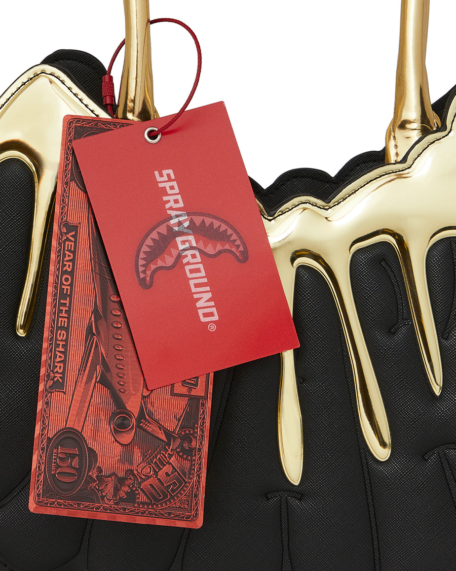 GOLD AND DANGEROUS SHARK HANDBAG