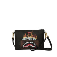 BAG OF MONEY ON FIRE CROSSOVER CLUTCH