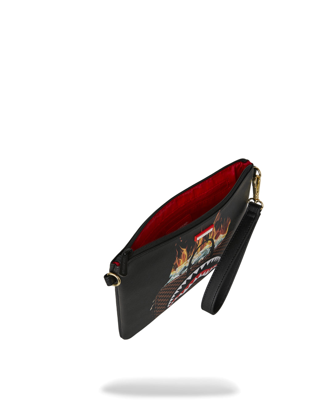 BAG OF MONEY ON FIRE CROSSOVER CLUTCH