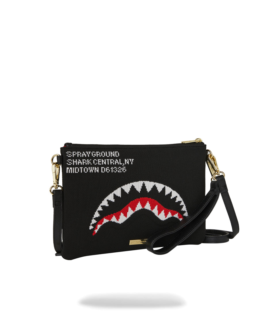 SHARK CENTRAL KNIT CROSSOVER CLUTCH