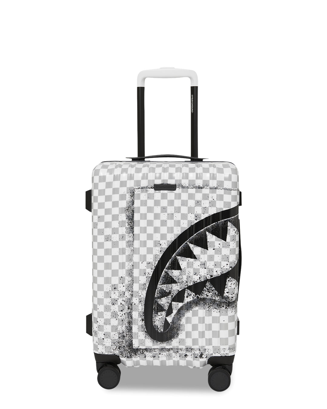 RED STENCIL SHARK CARRY-ON LUGGAGE