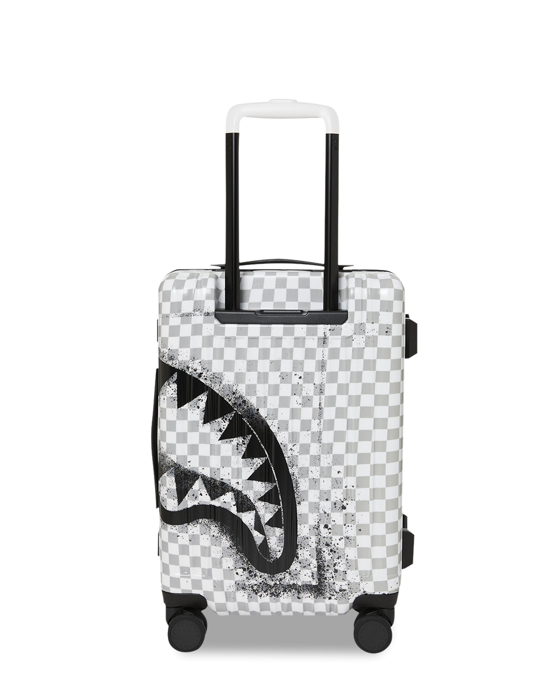 RED STENCIL SHARK CARRY-ON LUGGAGE