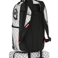 RED STENCIL SHARK CARRY-ON LUGGAGE