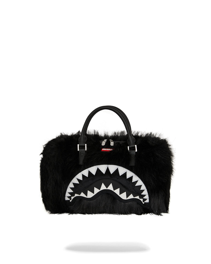 FUR CRAY BLACK MINI DUFFLE