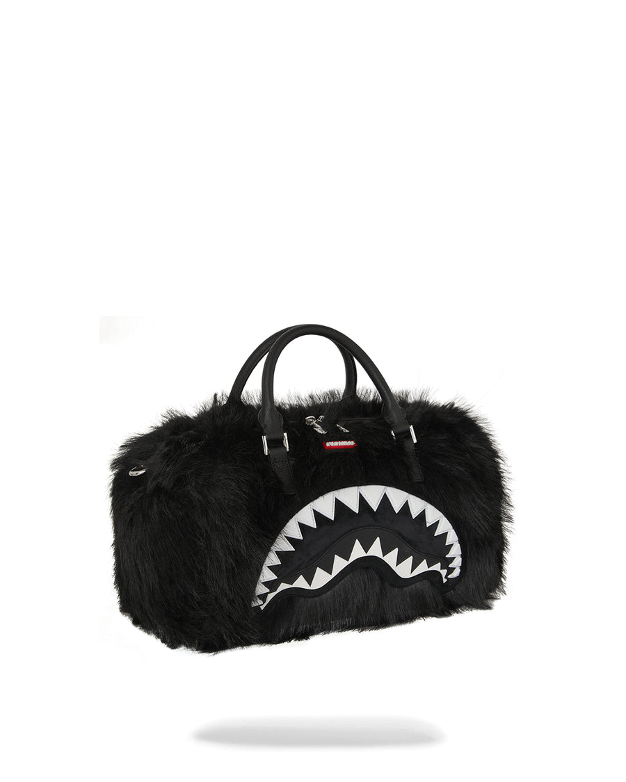FUR CRAY BLACK MINI DUFFLE