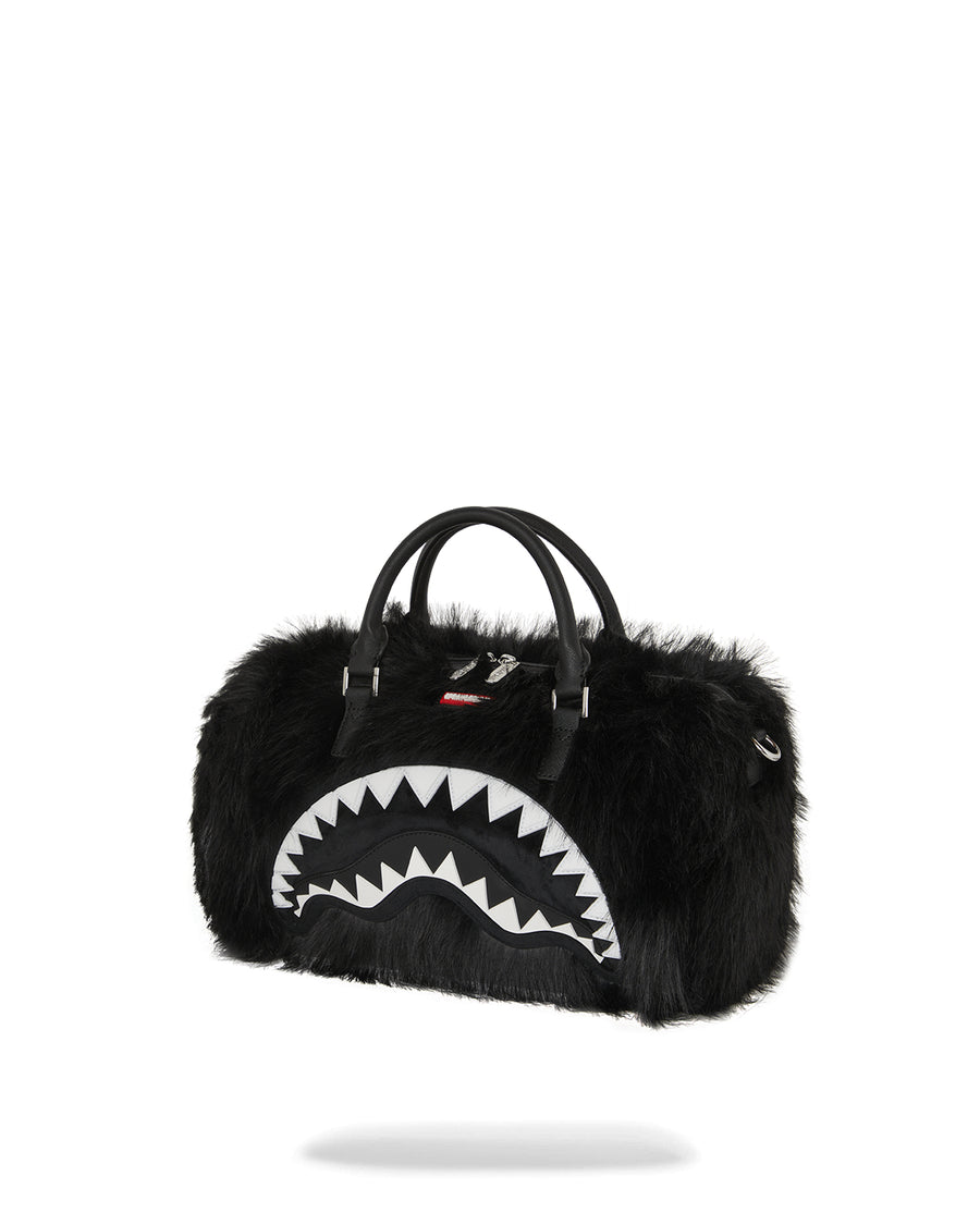 FUR CRAY BLACK MINI DUFFLE
