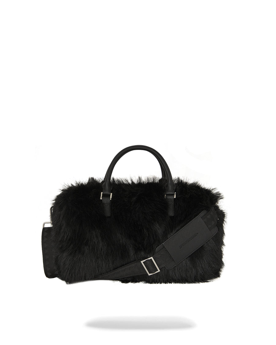 FUR CRAY BLACK MINI DUFFLE
