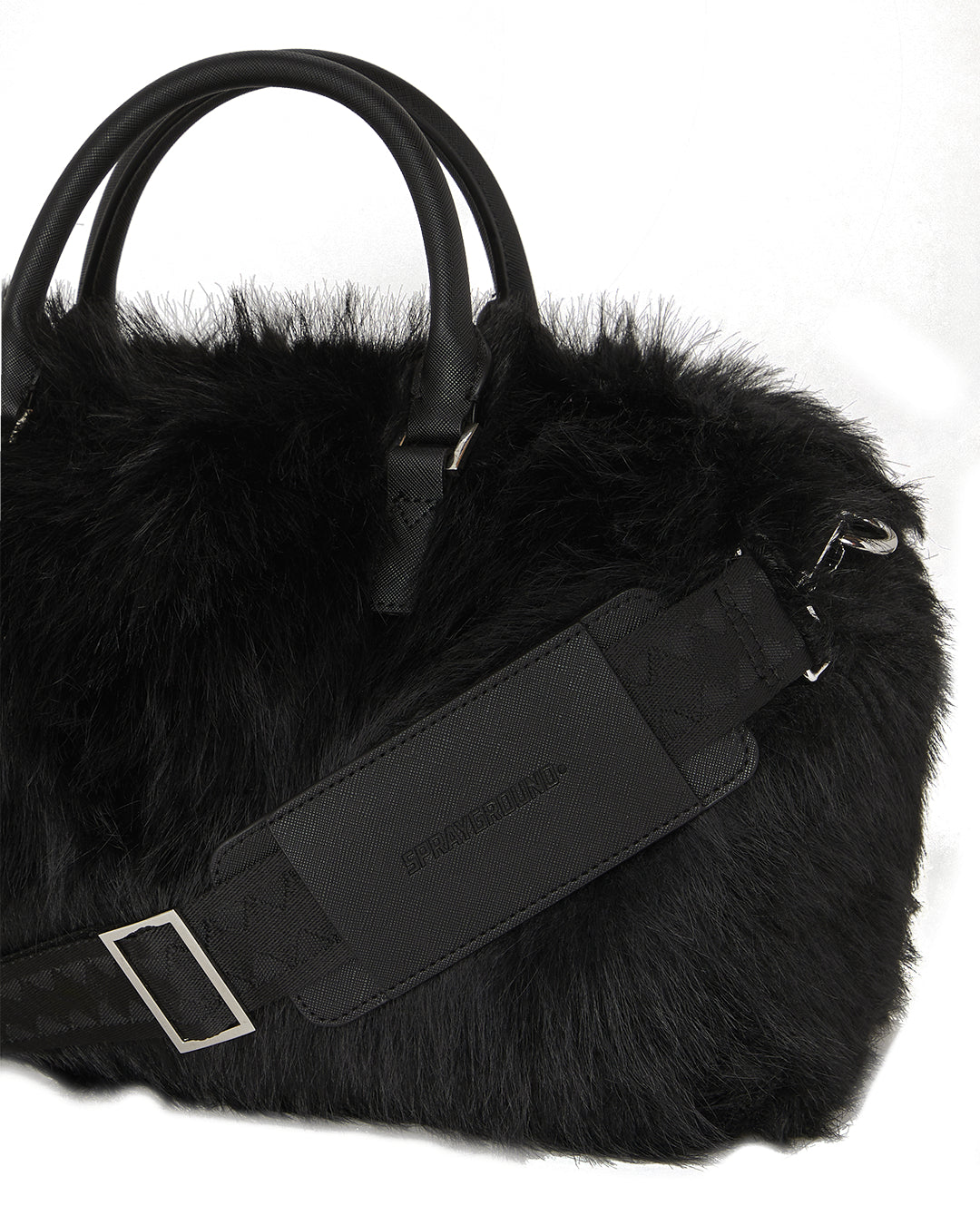 FUR CRAY BLACK MINI DUFFLE