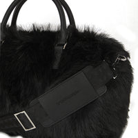 FUR CRAY BLACK MINI DUFFLE