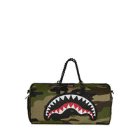 WOODLAND CAMO CHECK CHAIN DUFFLE