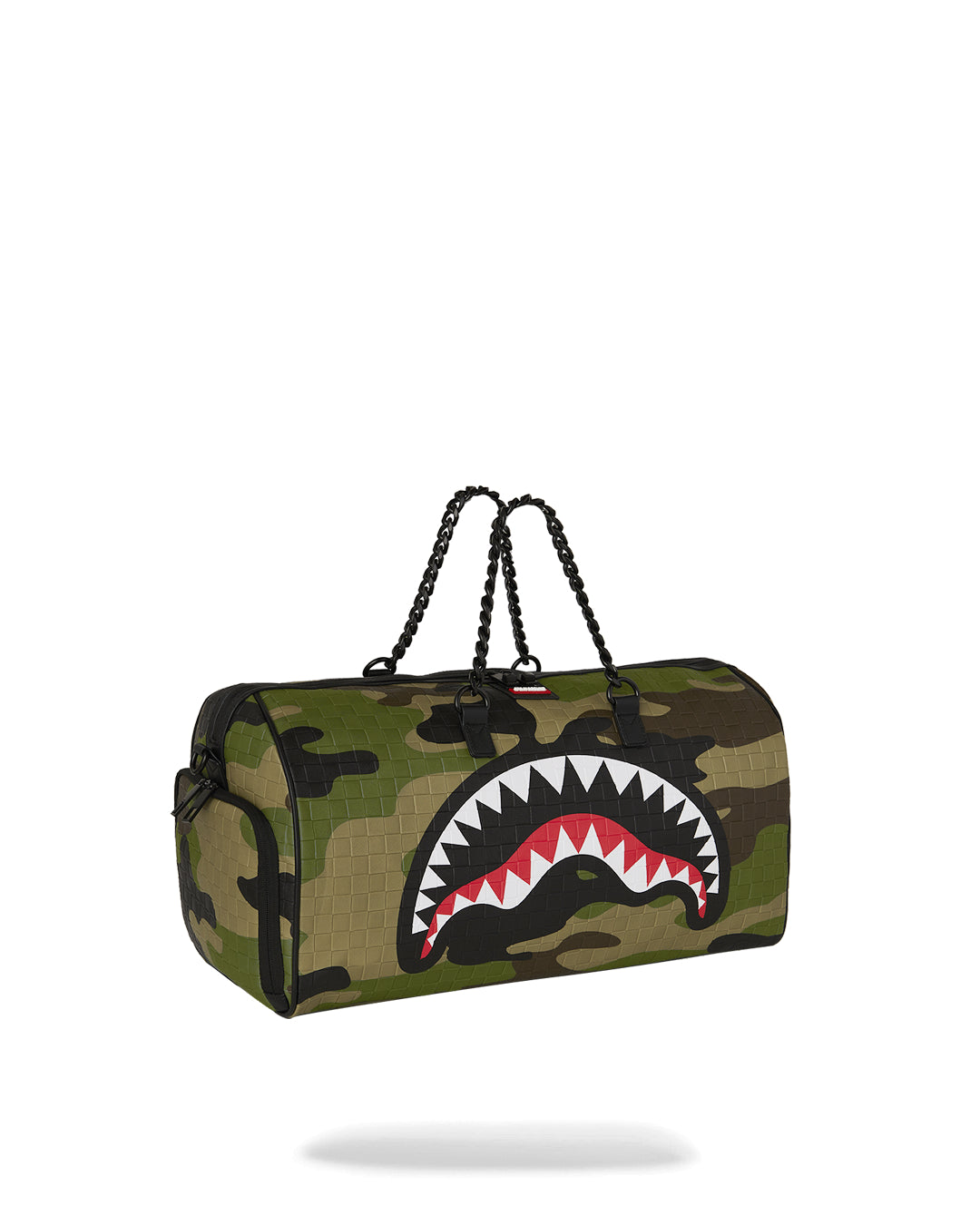 WOODLAND CAMO CHECK CHAIN DUFFLE