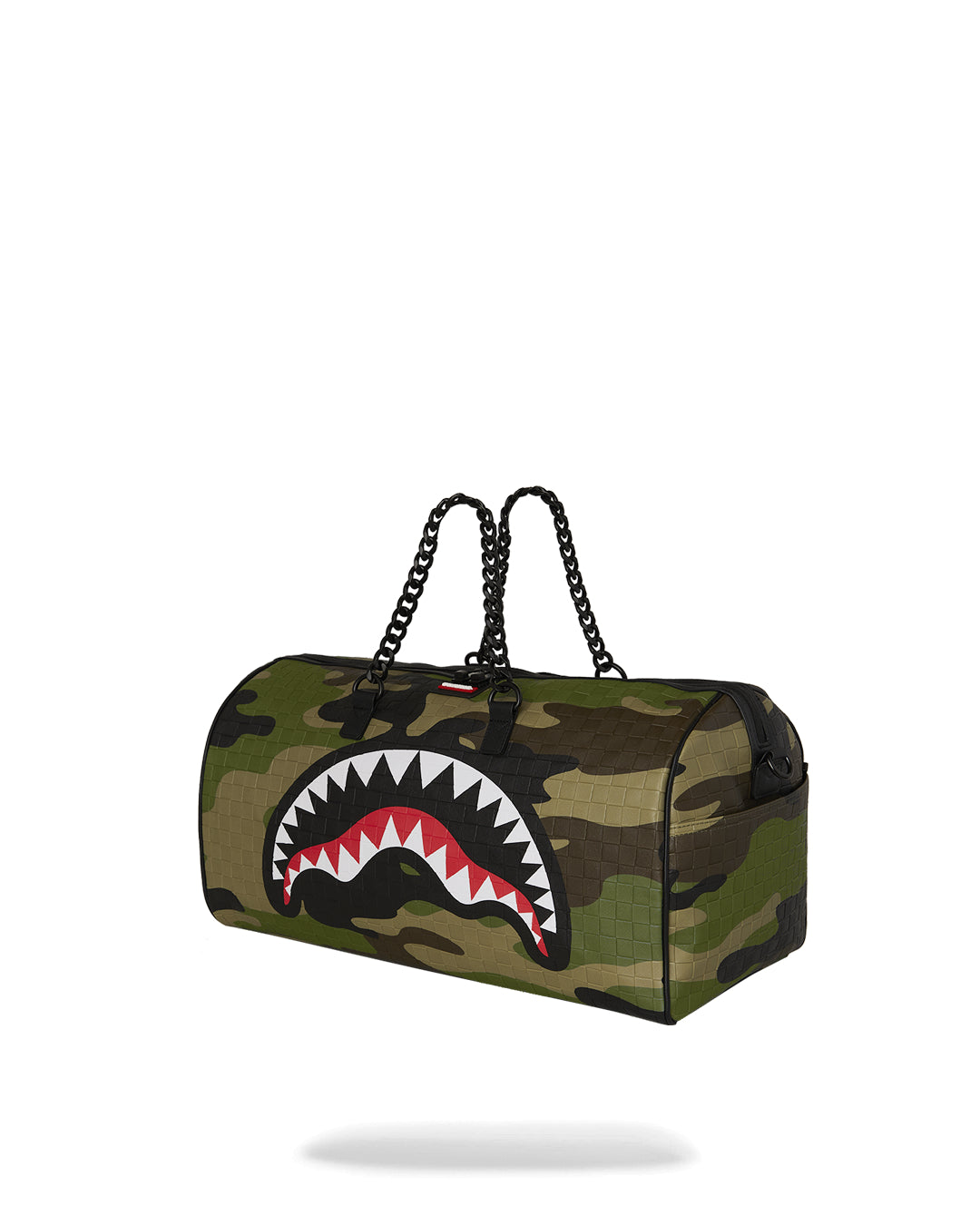WOODLAND CAMO CHECK CHAIN DUFFLE