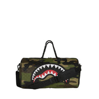 WOODLAND CAMO CHECK CHAIN DUFFLE