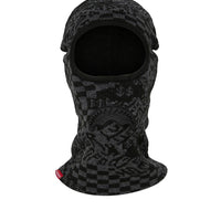 KNIT BLACK WARP CHECK SKI MASK