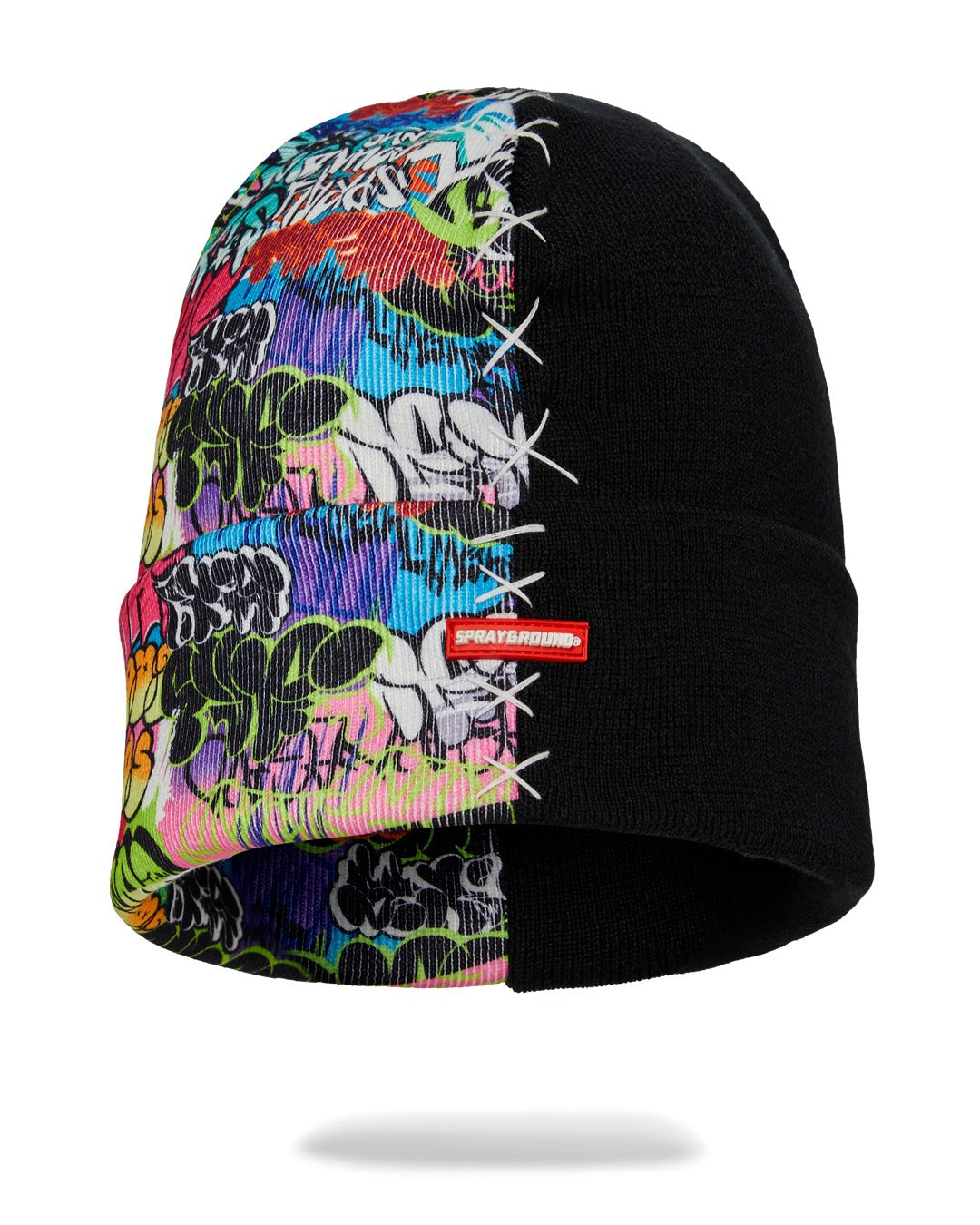 SPLIT KNIT GRAFF BEANIE
