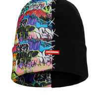 SPLIT KNIT GRAFF BEANIE