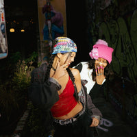 SPLIT KNIT GRAFF BEANIE