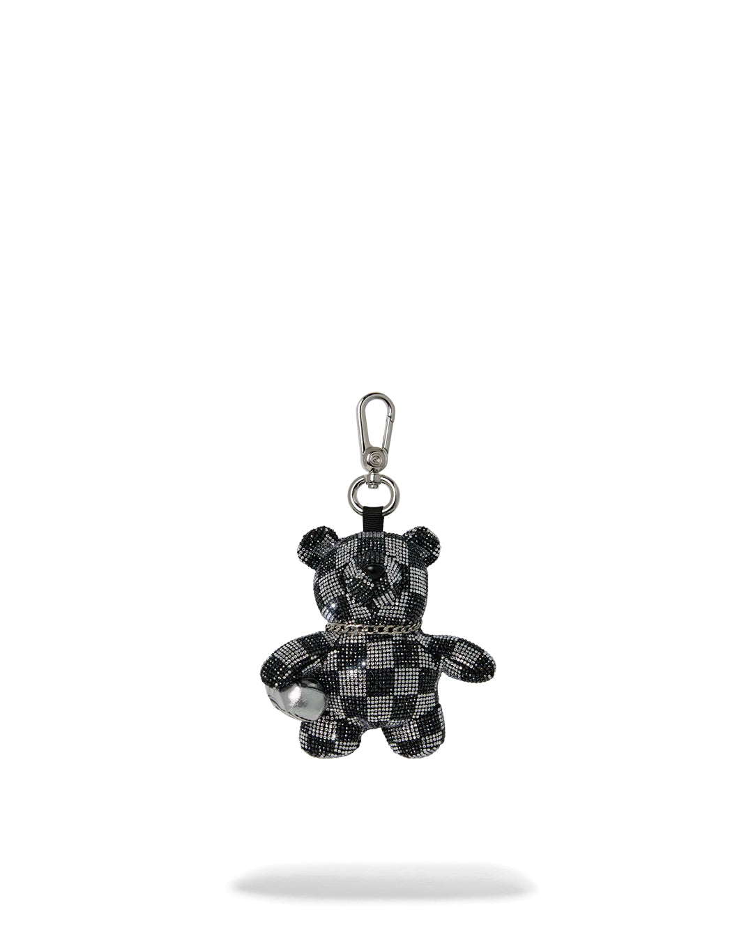 GOLD DIAMOND TEAR BEAR CUB KEYCHAIN