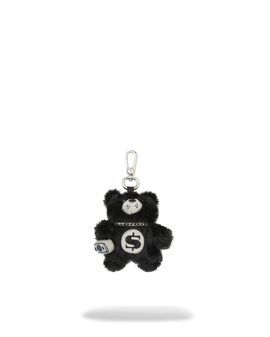 FUR CRAY BLACK BEAR CUB KEYCHAIN