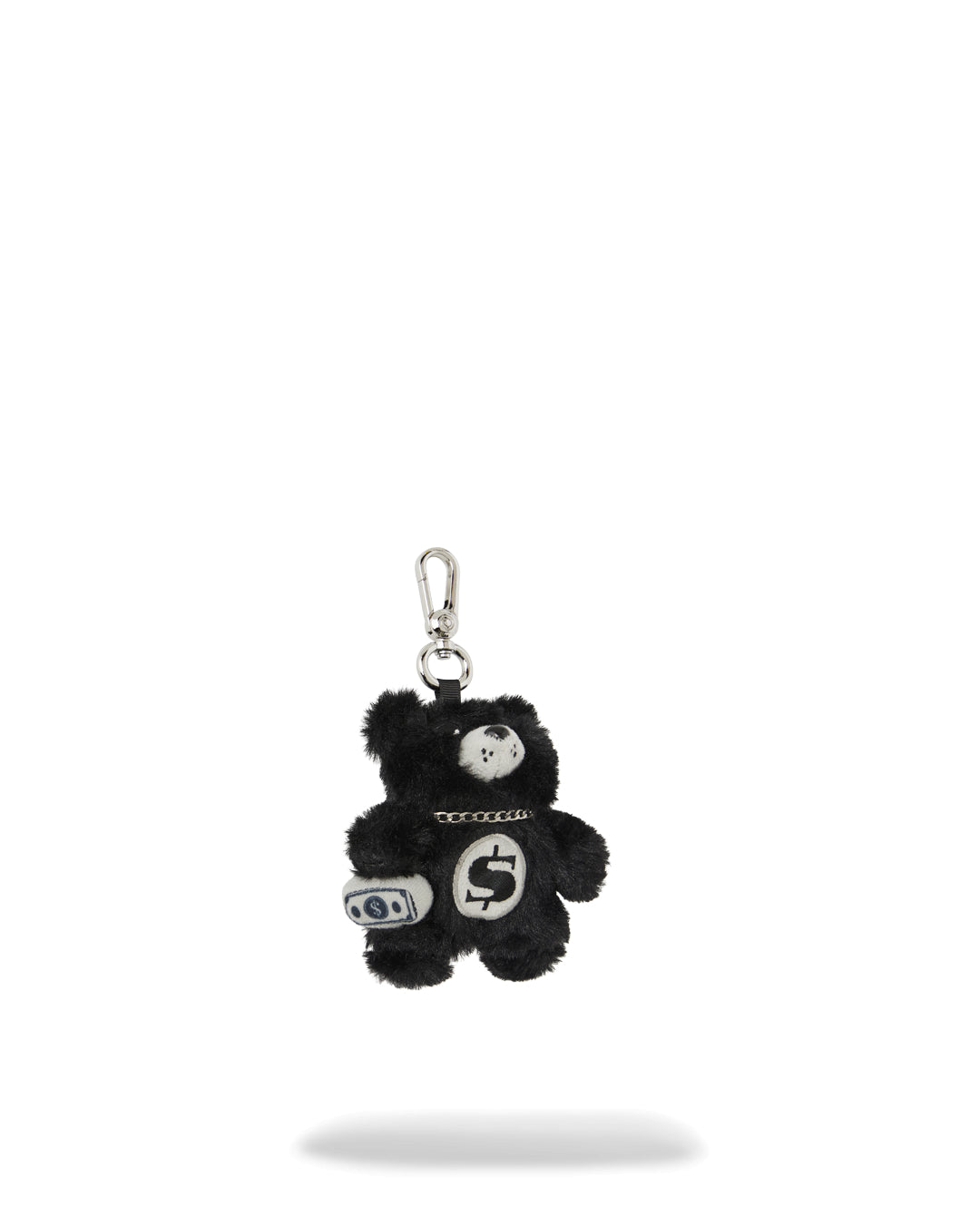 FUR CRAY BLACK BEAR CUB KEYCHAIN