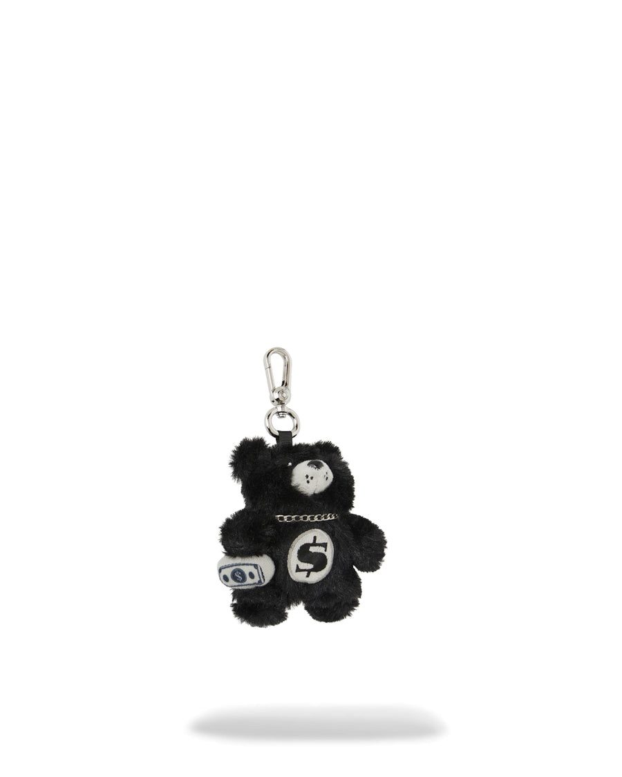 FUR CRAY BLACK BEAR CUB KEYCHAIN