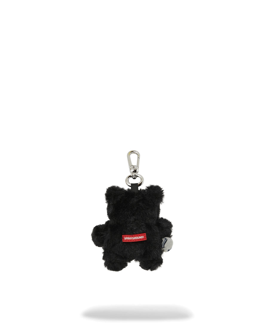 FUR CRAY BLACK BEAR CUB KEYCHAIN