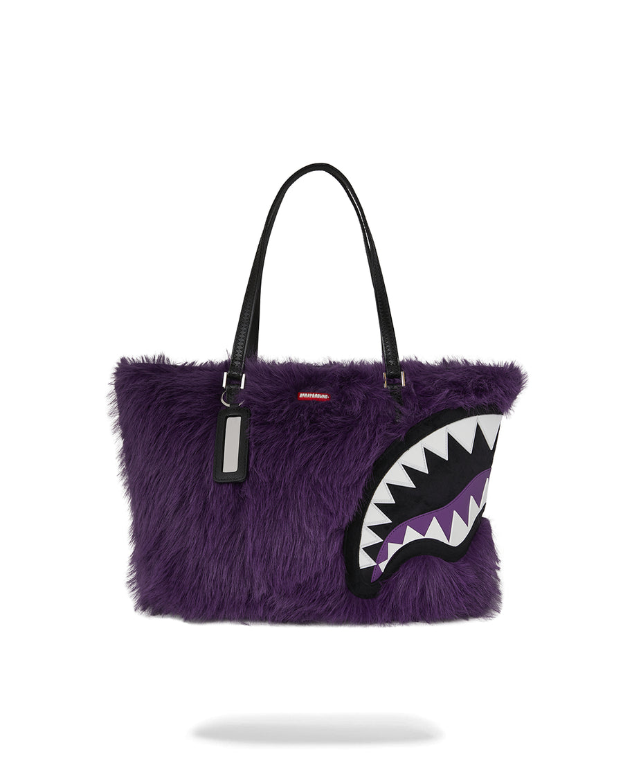 FUR CRAY PURP TOTE