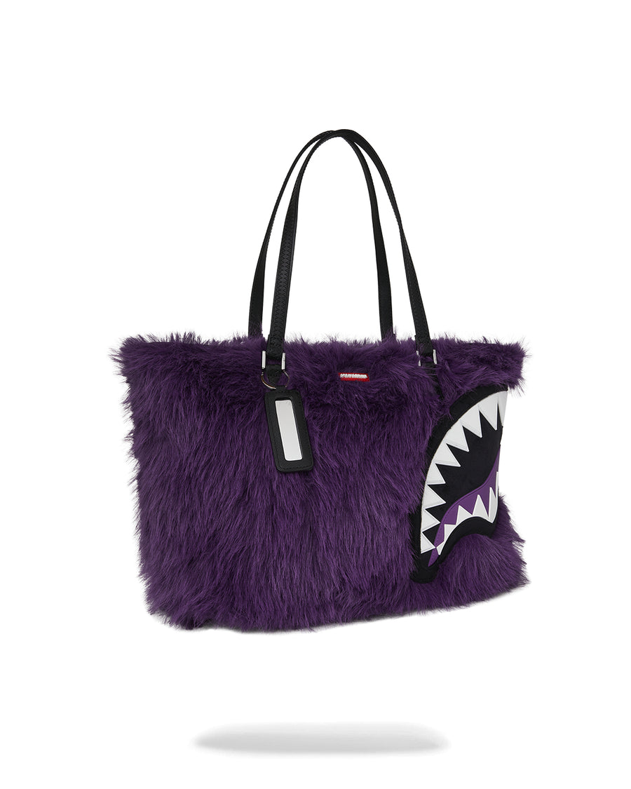 FUR CRAY PURP TOTE