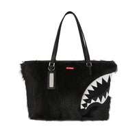FUR CRAY BLACK TOTE