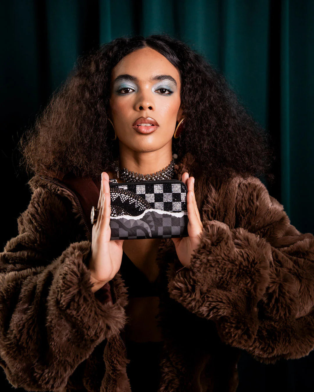 GOLD DIAMOND TEAR WALLET