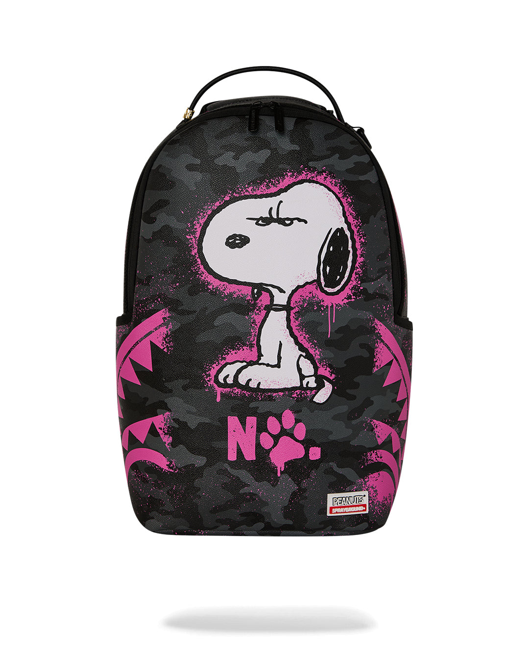 PEANUTS SNOOPY PINK STENCIL DLXSV BACKPACK