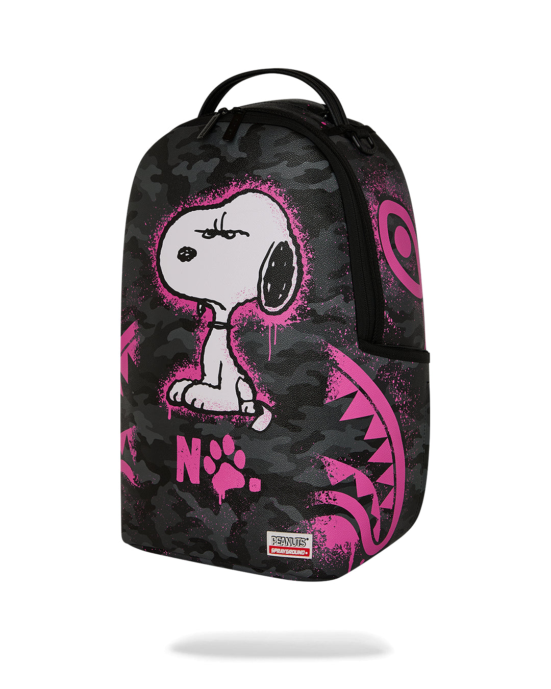PEANUTS SNOOPY PINK STENCIL DLXSV BACKPACK