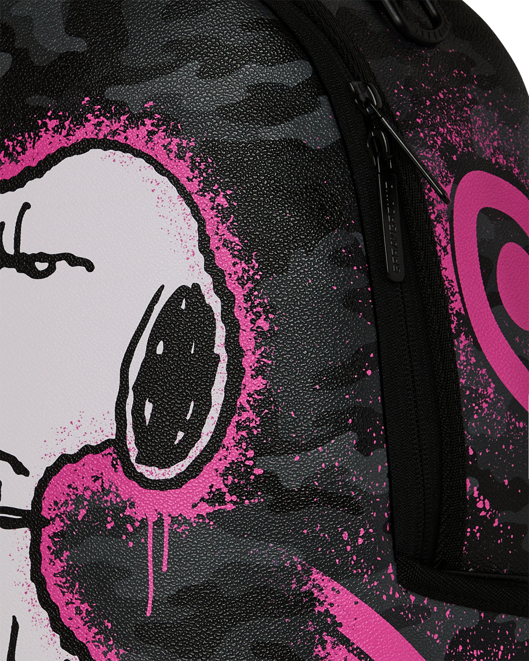 PEANUTS SNOOPY PINK STENCIL DLXSV BACKPACK